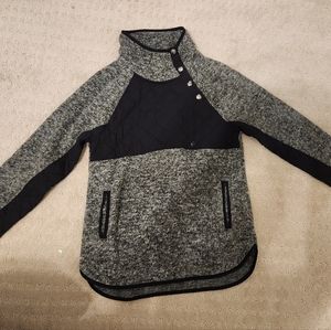 NWT Abercrombie & Fitch Asymmetrical Snap Up Fleece Size XS